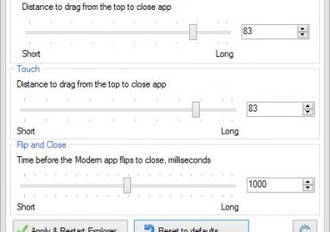 Close Threshold: инструмент для настройки закрытия Modern-приложений в Windows 8.1