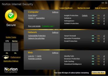 Как отключить самозащиту Norton Internet Security