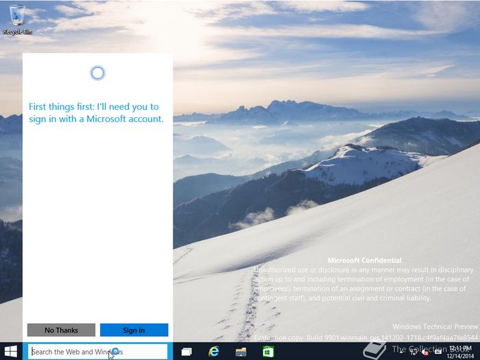 Новые скриншоты Windows 10 build 9901