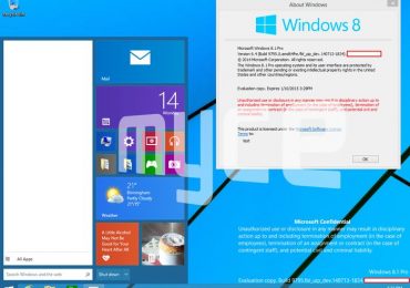 Новые скриншоты Windows Threshold: меню «Пуск» + Metro-приложение в оконном режиме