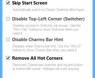 Skip Metro Suite: Обходим стартовый экран и отключаем Charms Bar и Switch List в Windows 8