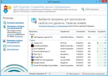 Soft Organizer – утилита для полного удаления программ