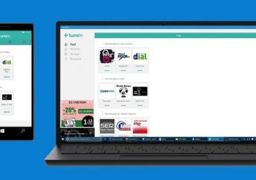 Вышло универсальное приложение TuneIn Radio для Windows 10