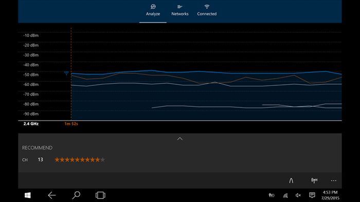 WiFi Analyzer доступен в версии для Windows 10