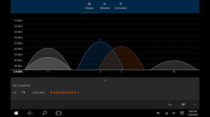 WiFi Analyzer доступен в версии для Windows 10