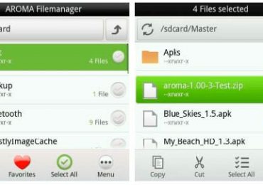 AROMA Filemanager для доступа к системным файлам