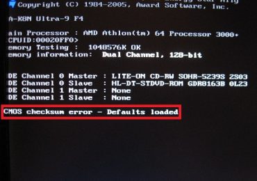 Cmos checksum error defaults loaded исправить при загрузке