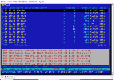 Iptraf: интерактивный мониторинг сети