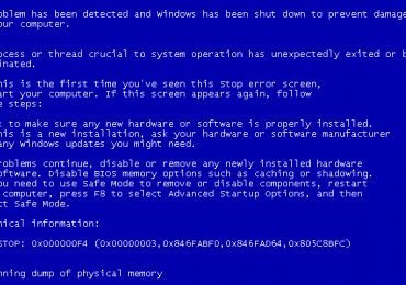 Исправить 0x000000f4 ошибку при синем экране Windows 7 и XP