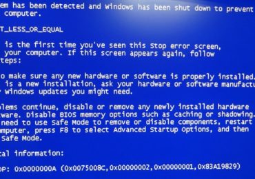 Stop ошибка 0x0000000a исправить синий экран  Windows 7