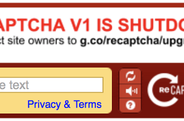 reCAPTCHA V1 IS SHUTDOWN что делать