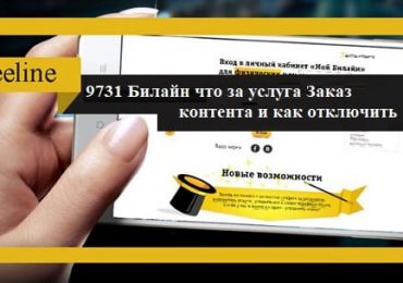 9731 Билайн что за услуга Заказ контента и как отключить