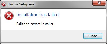 Как исправить installation has failed discord если ошибка