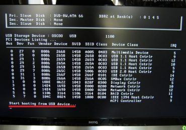 Start booting from USB device что делать