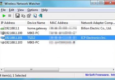 Wireless Network Watcher покажет устройства в сети